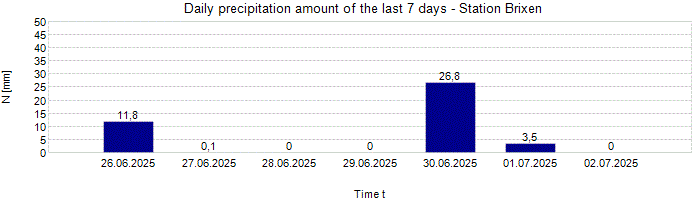 Daily precipitation