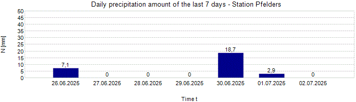 Daily precipitation