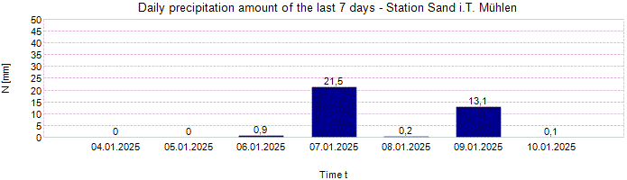 Daily precipitation