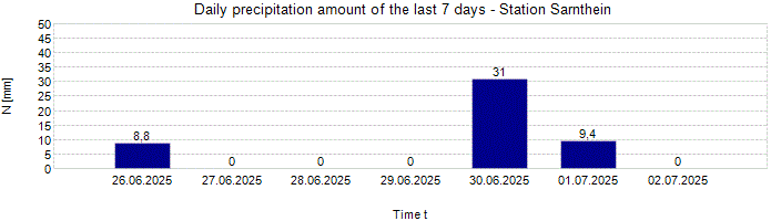 Daily precipitation