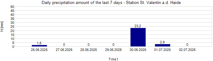 Daily precipitation