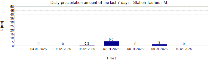 Daily precipitation