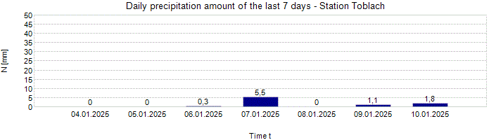 Daily precipitation