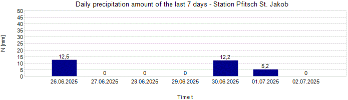 Daily precipitation