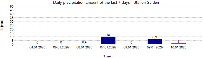 Daily precipitation