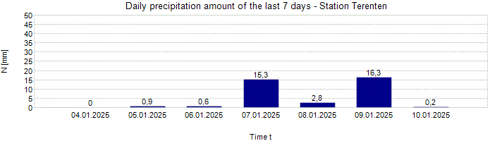 Daily precipitation