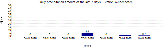 Daily precipitation