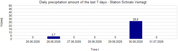 Daily precipitation