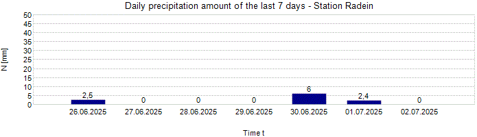 Daily precipitation