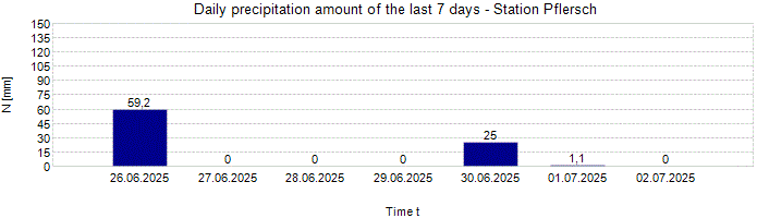 Daily precipitation