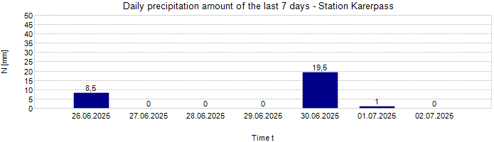 Daily precipitation