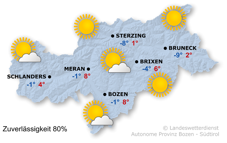 Zunehmend sonnig