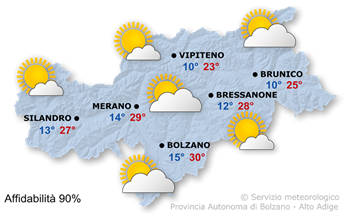 In prevalenza soleggiato