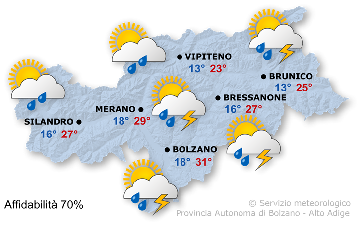 Previsione per domani, 17.08.2026