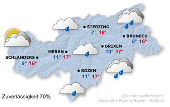 Vorhersage für heute, 23.10.2024