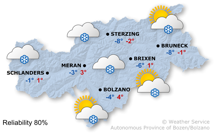 Forecast for today, thursday 21/11/2024