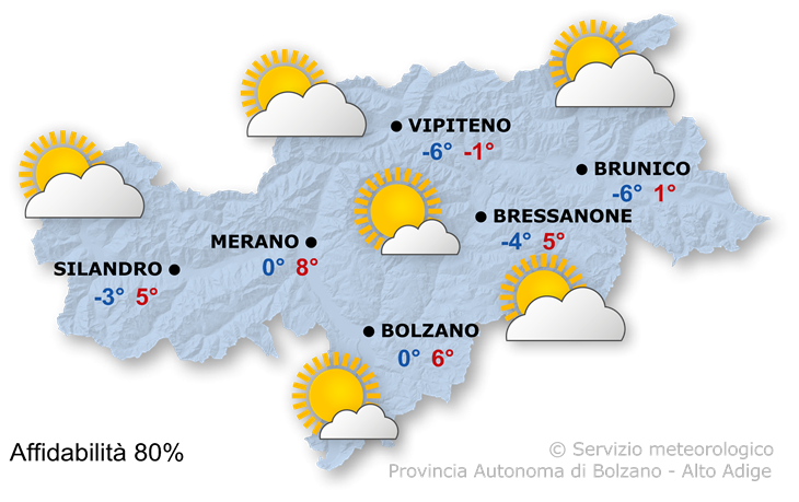 Previsione per oggi, venerdì 22/11/2024