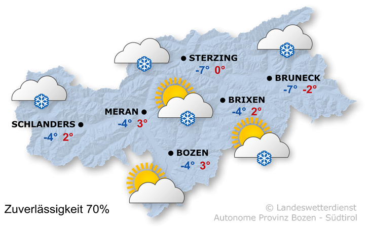 Vorhersage für morgen, Sonntag 22.12.2024