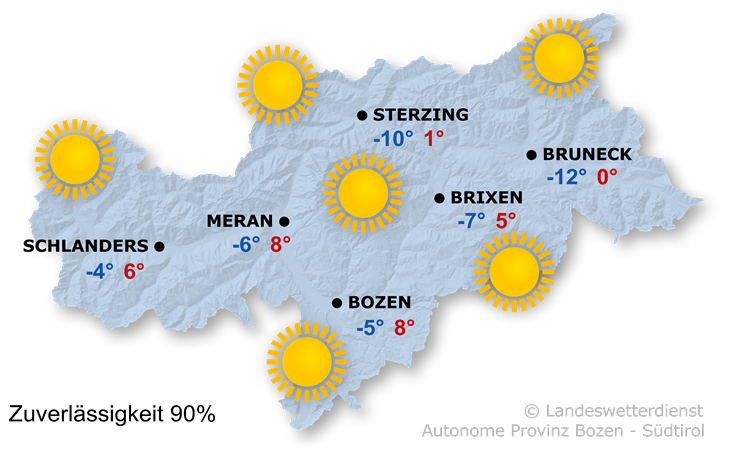 Vorhersage für heute, Donnerstag 26.12.2024