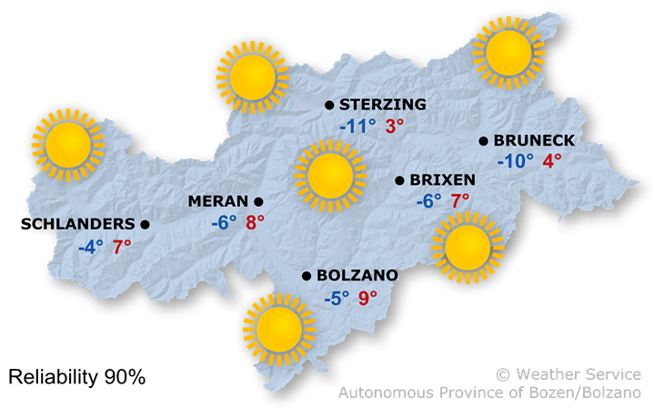 Forecast for today, saturday 18/01/2025