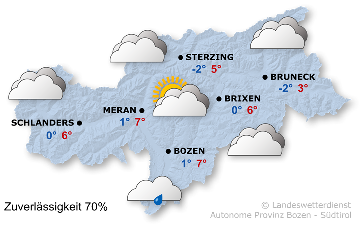 Vorhersage für morgen, Donnerstag 23.01.2025