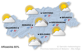 Previsioni per oggi, 2025/01/22