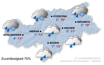 Vorhersage für heute, 12.03.2025