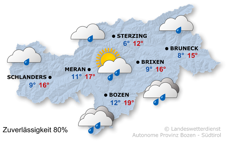 Vorhersage für heute, Dienstag 06.05.2025