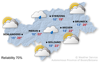 Forecast for today, saturday 13/09/2025
