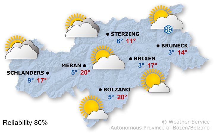 Forecast for today, monday 06/10/2025