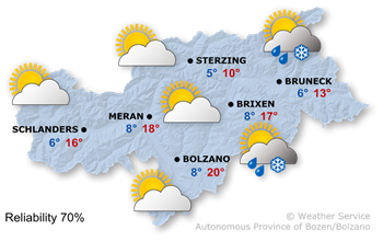 Improving weather with a northerly wind