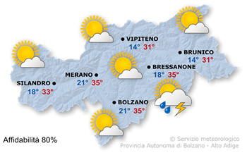 Soleggiato e molto caldo