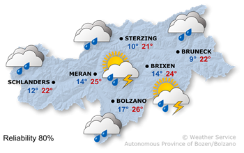Increasingly rainy and cooler